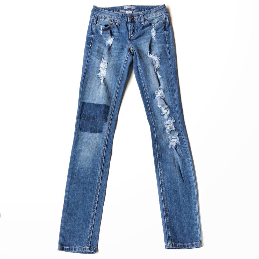 Soundgirl Skinny Ripped Jeans